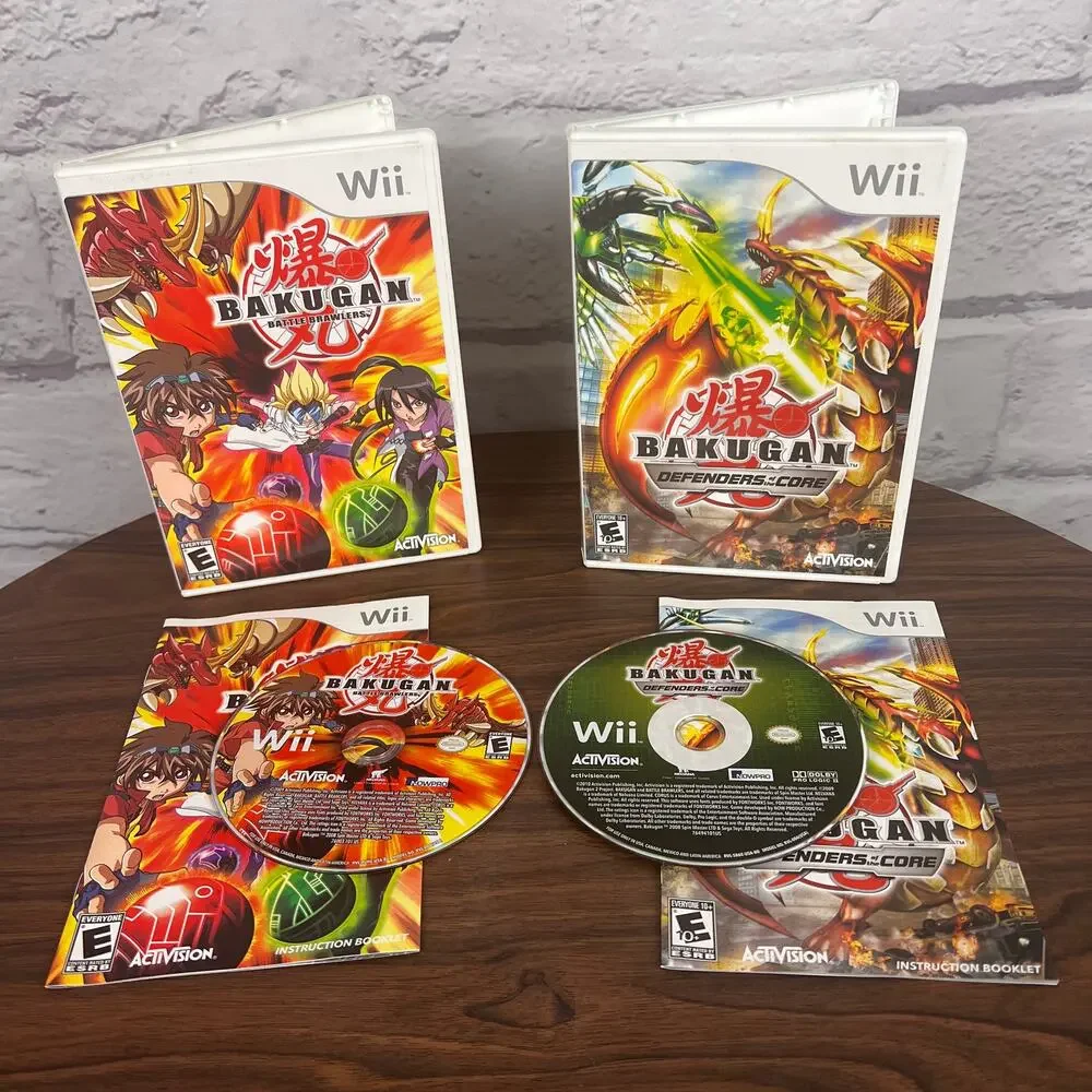 Wii Bakugan Battle Brawlers & Defenders Core CIB Complete In Box Video Game